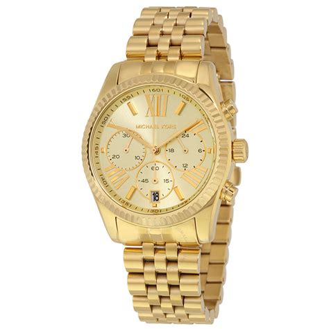 michael kors lexington champagne|michael kors lexington champagne watch.